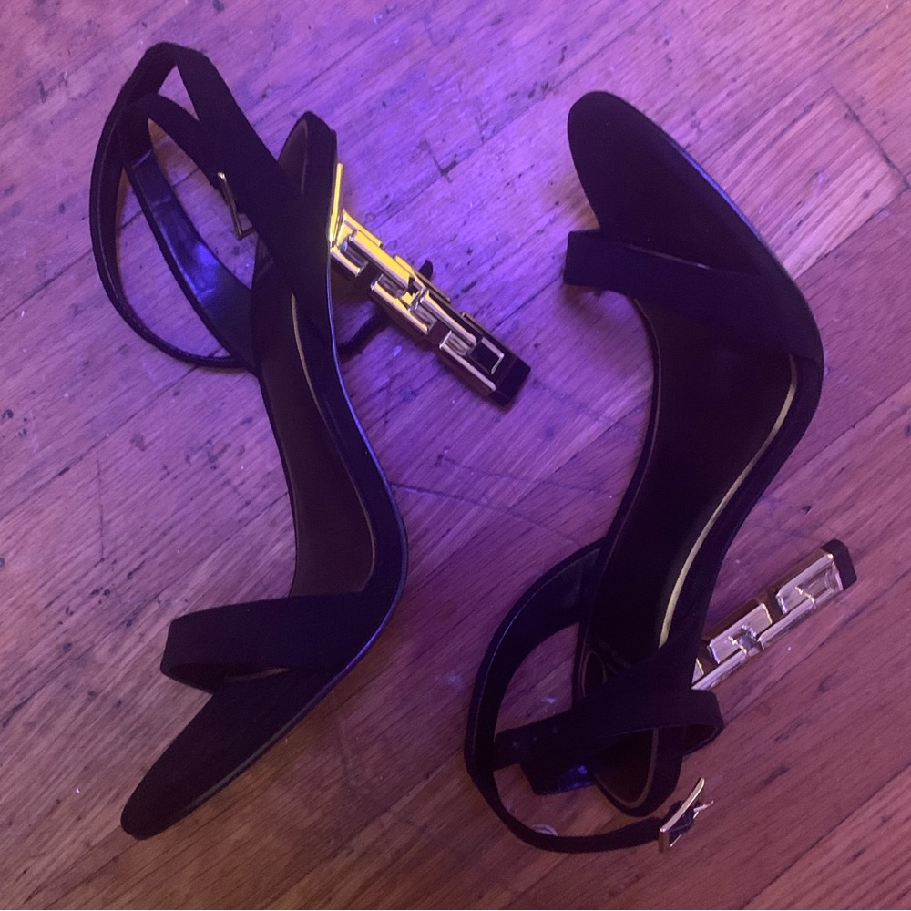 JLO strappy heels